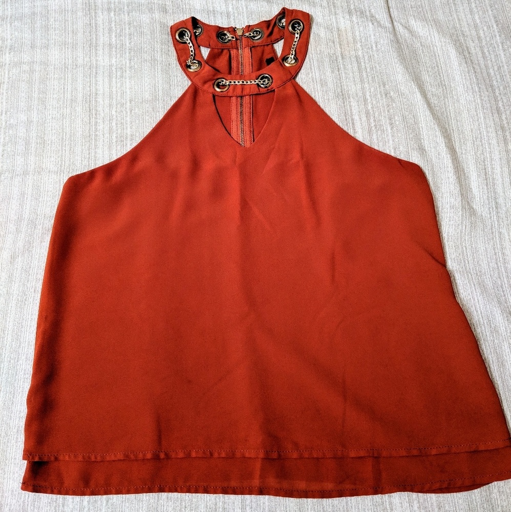 Papaya Halter Blouse S